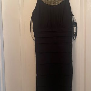 Cachet Cocktail Dress with Embellishments.